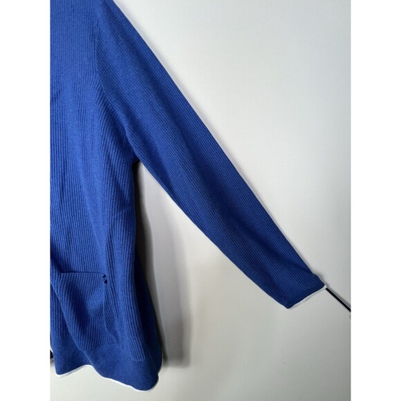 Lands' End Women's Fine Gauge Cotton Cardigan & Tank Sweater Set Medium - Picture 6 of 14